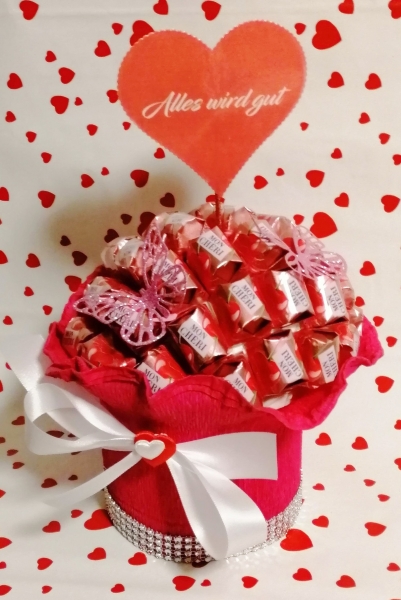 Pralinenbaum als Gastgeschenk